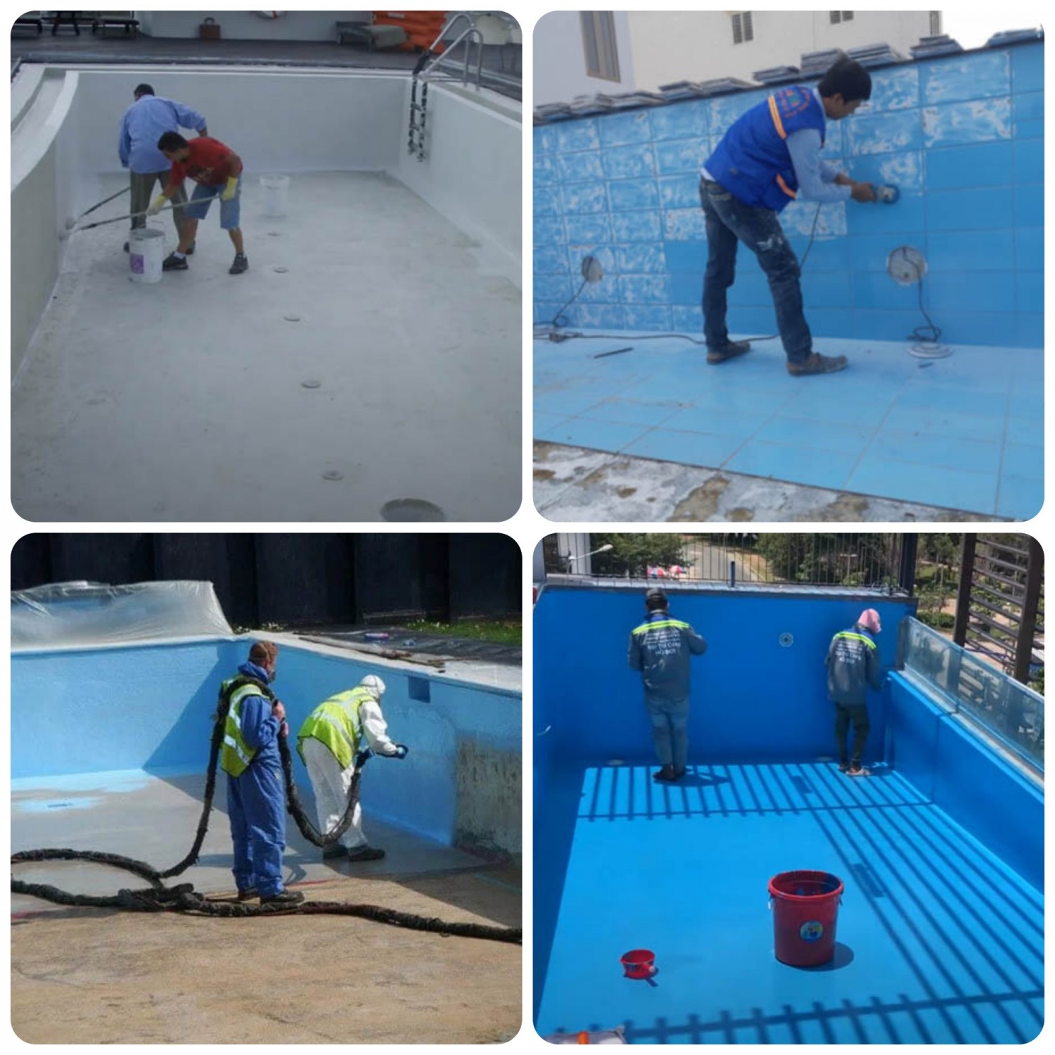 Chống thấm bể bơi tại những khu vực quan trọng