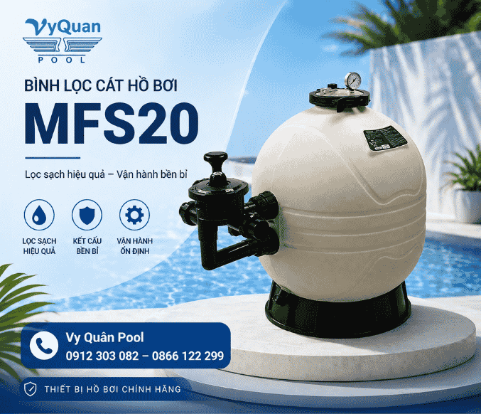 Bình Lọc Cát Hồ Bơi Emaux MFS20 D760mm