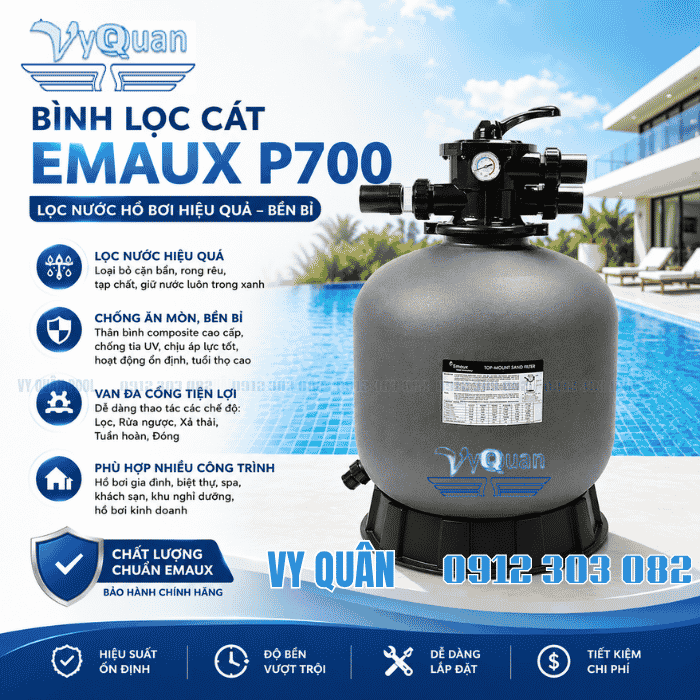 Bình Lọc Cát Emaux P700