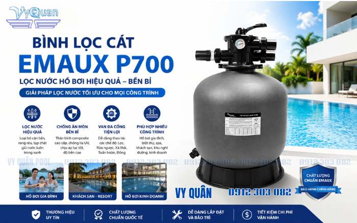  Bình lọc cát Emaux