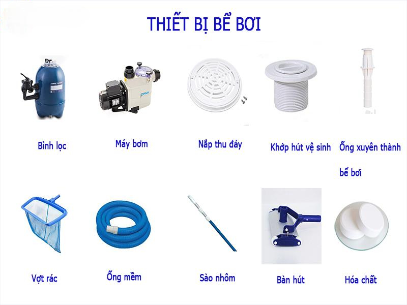 Cung cấp thiết bị hồ bơi