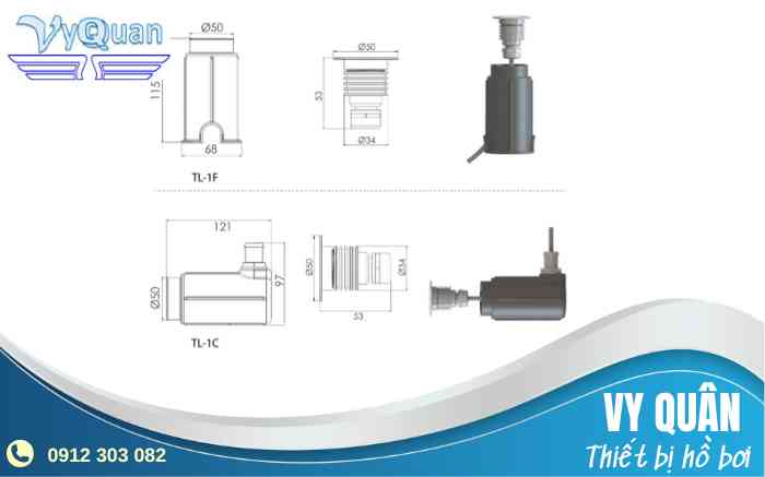 Đèn LED hồ bơi Emaux TL WarmYellow