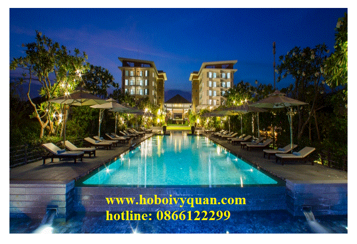 Hồ bơi trung tâm resort Hoàn Mỹ – Ninh Thuận